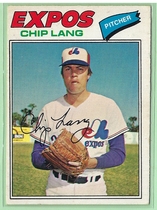1977 O-Pee-Chee OPC Base Set #216 Chip Lang