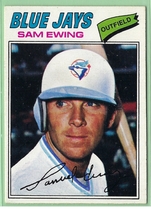 1977 O-Pee-Chee OPC Base Set #221 Sam Ewing