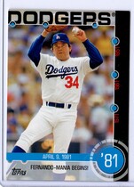 2015 Topps Baseball History #12B Fernando Valenzuela