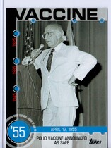 2015 Topps Baseball History #2A Polio Vaccine Announced As Safe