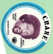 1976 Crane Discs #7 Wally Chambers