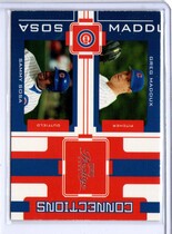 2005 Playoff Prestige Connections #C-9 Maddux|Sosa