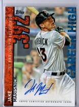 2015 Topps Career High Autos Series 2 #CHA-JMR Jake Marisnick