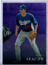 2014 Bowman Platinum Prospects Chrome Purple Refractor #BPCP22 Corey Seager