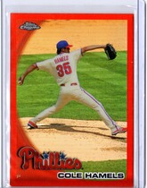 2010 Topps Chrome Orange Refractors #24 Cole Hamels
