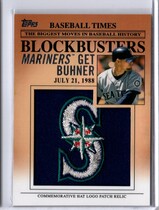 2012 Topps Update Blockbusters Commemorative Hat Logo Patch #BP-6 Jay Buhner