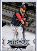 2017 Stadium Club Scoreless Streak #SS-CKR Corey Kluber