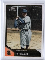 2011 Topps Lineage Cloth Stickers #TCS8 George Sisler