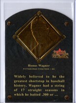 2002 Fleer Fall Classics HOF Plaque #3HF Honus Wagner