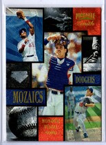 1996 Pinnacle Zenith Mozaics #13 Raul Mondesi|Hideo Nomo|Mike Piazza|Eric Karros
