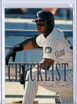 1996 Ultra Checklists Series 2 #10 Frank Thomas