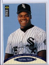 1996 Upper Deck Collectors Choice Silver Signature #105 Frank Thomas