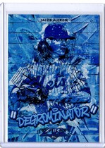 2017 Topps Fire Monikers Blue Chip #M-35 Jacob Degrom