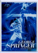 2017 Topps Fire Golden Grabs Blue Chip #GG-18 George Springer