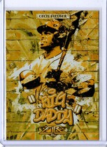 2017 Topps Fire Monikers Gold Minted #M-14 Cecil Fielder