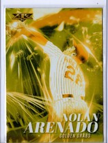 2017 Topps Fire Golden Grabs Gold Minted #GG-16 Nolan Arenado