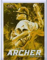 2017 Topps Fire Flame Throwers Gold Minted #FT-2 Chris Archer