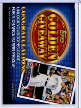 2012 Topps Golden Giveaway Code Cards Unredeemed Series 2 #GGC-15 Carlos Gonzalez