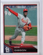 2011 Topps Lineage Cloth Stickers #TCS46 Bob Gibson