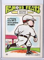 1980 Laughlin Famous Feats #30 Cy Young