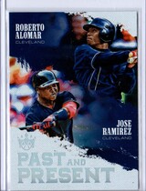 2018 Panini Diamond Kings Past and Present #PP7 Jose Ramirez|Roberto Alomar