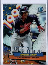 2018 Bowman Chrome Birthdays #BB-FL Francisco Lindor
