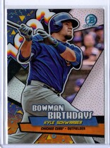 2018 Bowman Chrome Birthdays #BB-KS Kyle Schwarber