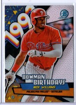 2018 Bowman Chrome Birthdays #BB-NW Nick Williams