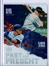 2018 Panini Diamond Kings Past and Present #1 Aaron Judge|Babe Ruth