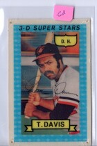 1974 Kelloggs Base Set #43 Tommy Davis
