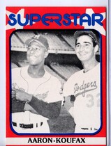 1982 Seckeli Superstar #88 Hank Aaron|Sandy Koufax