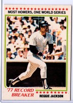 1978 O-Pee-Chee OPC Base Set #242 Reggie Jackson