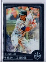 2018 Panini Diamond Kings Framed Blue #65 Francisco Lindor
