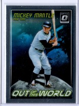 2018 Donruss Optic Out of This World #OW7 Mickey Mantle