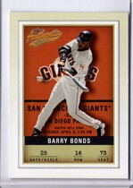 2002 Fleer Authentix #16 Barry Bonds