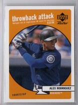 1999 Upper Deck Retro Throwback Attack #T6 Alex Rodriguez