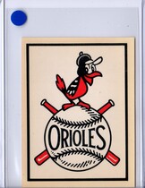1961 Fleer Team Logo Decal Stickers #NNO Baltimore Orioles