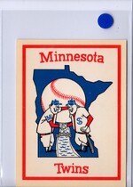 1961 Fleer Team Logo Decal Stickers #NNO Minnesota Twins