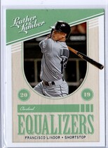 2019 Panini Leather & Lumber Equalizers #EQ-13 Francisco Lindor