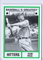 1982 TCMA Greatest Hitters Grey Backs #33 Sam Rice