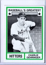 1982 TCMA Greatest Hitters Grey Backs #34 Charlie Gehringer