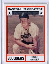 1982 TCMA Greatest Sluggers Grey Backs #9 Duke Snider