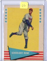 1961 Fleer Base Set #73 Schoolboy Rowe
