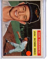 1956 Topps Base Set #266 Don Ferrarese
