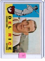 1960 Topps Base Set #248 Del Rice