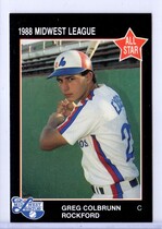 1988 Grand Slam Midwest League All Stars #42 Greg Colbrunn