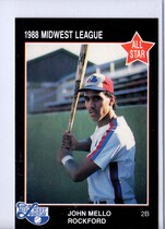 1988 Grand Slam Midwest League All Stars #43 John Mello