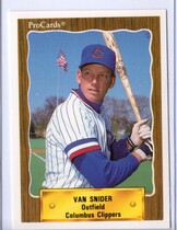 1990 ProCards Columbus Clippers #692 Van Snider