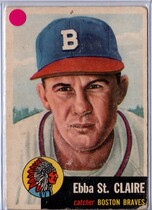 1953 Topps Base Set #91 Ebba St. Claire