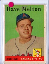 1958 Topps Base Set #391 Dave Melton